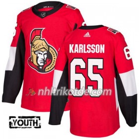 Ottawa Senators Trikot Erik Karlsson 65 Adidas 2017-2018 Rot Authentic - Kinder